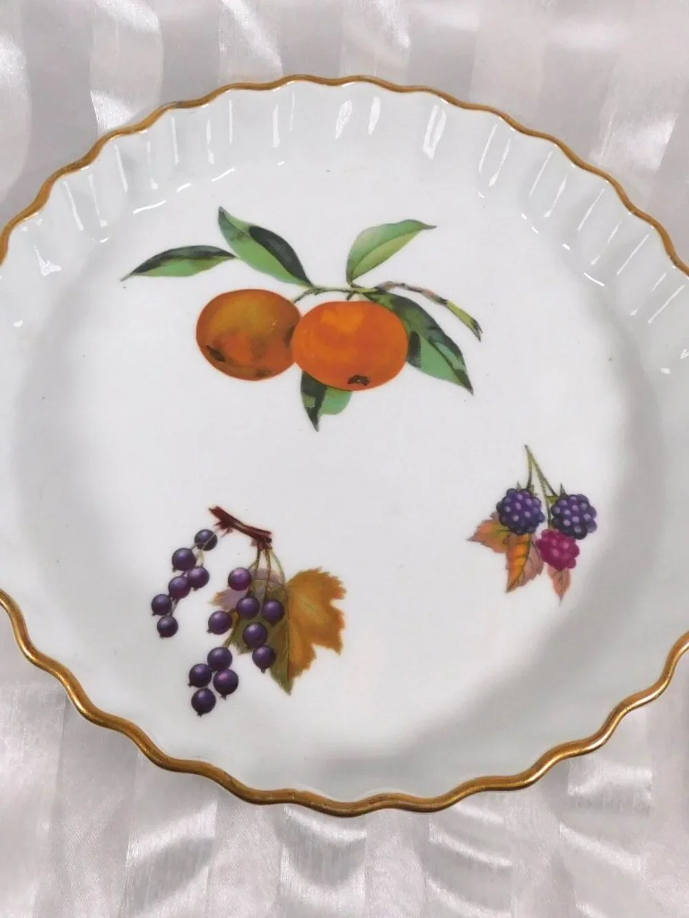 Royal Worcester Fluted Tart Pan # 27065